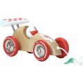 Vilac Pulling natural racing car with red wing